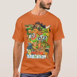 T-shirt Col Italien Brainrot de style dessin animé Mème vi