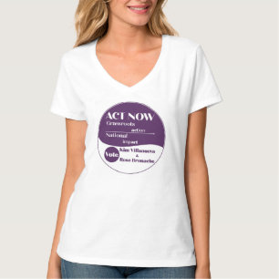 t-shirt col V