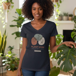 T-Shirt col V pour maman de plantes minimaliste am