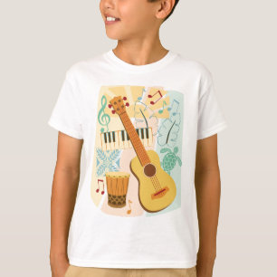 T-shirt Colage d'Ukulele