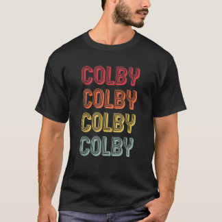 T-shirt COLBY Nom du cadeau Personnalisé Funny Retro Vinta