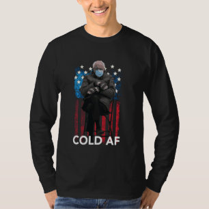 T-shirt Cold Af Funny Bernie Sanders Mittens mème