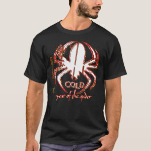 T-shirt Cold Band Year of the Spider Distressed Artwork Cl