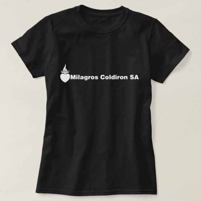 T-shirt Coldiron SA (logo blanc) de Milagros (Design devant)