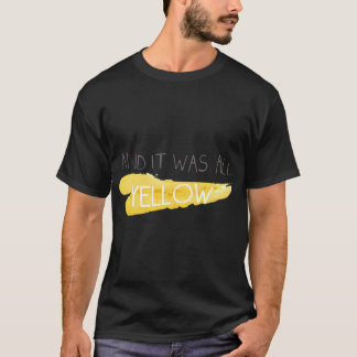 T-shirt Coldplay Jaune