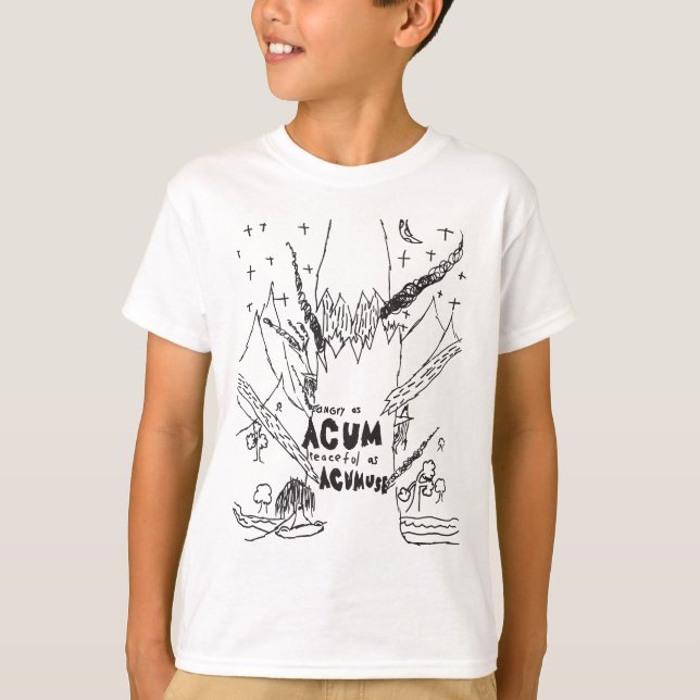 T-shirt Colère contre l'acuité et l'accusation (Devant)