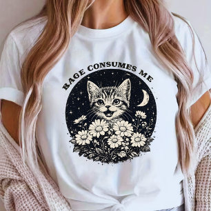 T-shirt Colère de chat mignon me consume drôle sarcastique