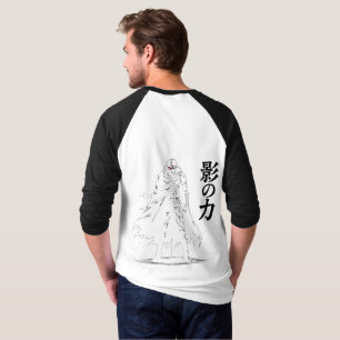 T-shirt Colère de l'Ombre : Pouvoir de Ninja Double Face