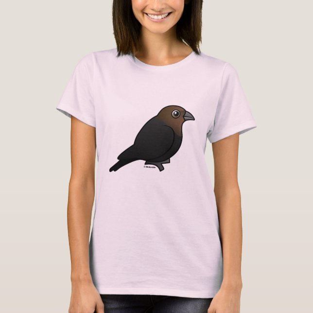T-shirt Colibri à tête Brown (Devant)