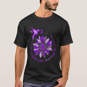 T-shirt Colibri de tournesol Ribbon Opioïde violet Overdos