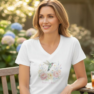 T-shirt Colibri Floral – Cadeau de la fête des mères pour