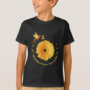 T-shirt Colibri Jaune Tournesol Sensibilisation au Cancer