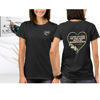 T-shirt colibri noir