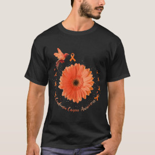 T-shirt Colibri Orange Tournesol Leucémie Cancer Aware