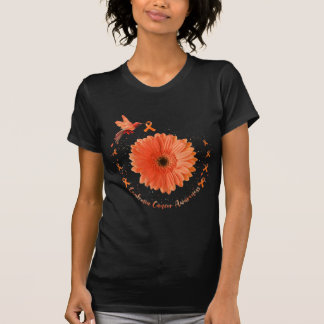 T-shirt Colibri Orange Tournesol Leucémie Cancer Aware