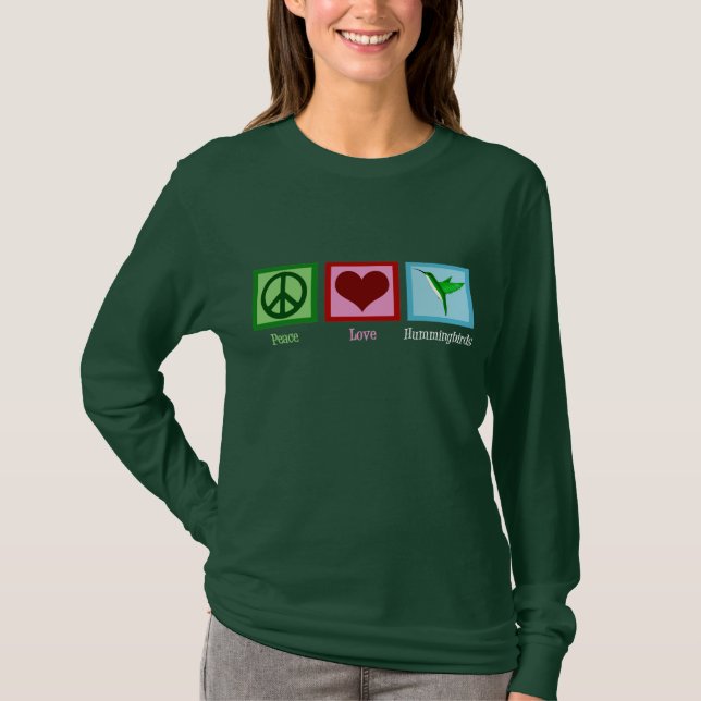 T-shirt Colibri Peace Love (Devant)