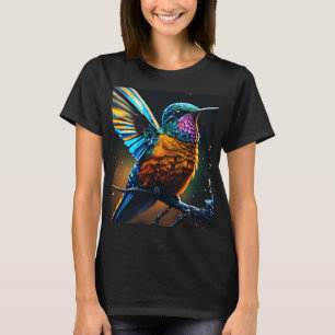 T-shirt Colibri radiant : Fire & Ice Line Art Tee