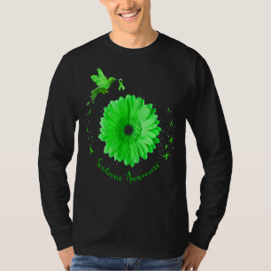 T-shirt Colibri Tournesol Scoliose Sensibilisation Green R