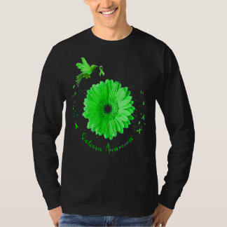 T-shirt Colibri Tournesol Scoliose Sensibilisation Green R