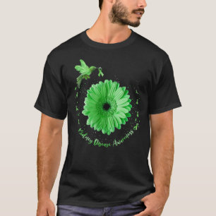 T-shirt Colibri Tournesol Vert Ribbon Maladie rénale
