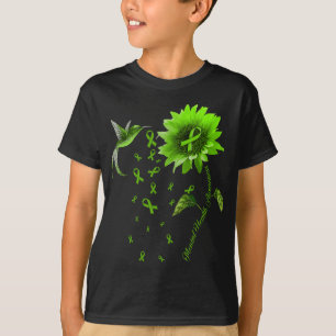 T-shirt Colibri Vert Ruban Sensibilisation à la santé ment