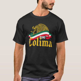 T-shirt Colima Mexico Puro Colima Yellow Eagle Flag