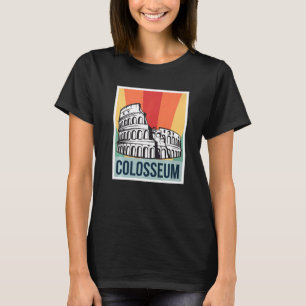 T-shirt Colisée Rétro De Rome Italie Les Romains