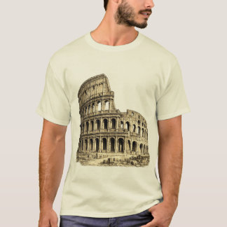 T-shirt Colisée Romain Antique Colosseum Gravure