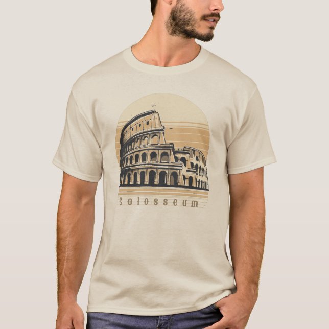 T-shirt Colisée Rome Italie Europe (Devant)