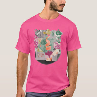 T-shirt Collage alimentaire vibrant fille