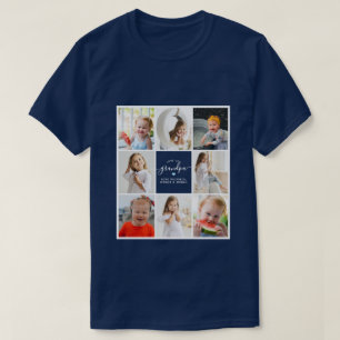T-shirt Collage de 8 photos de Grandpa