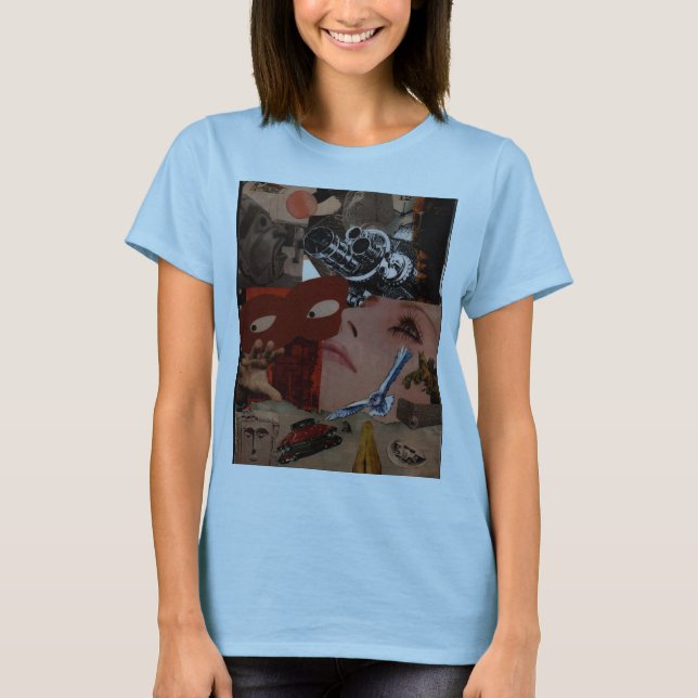 T-shirt collage de caméra (Devant)