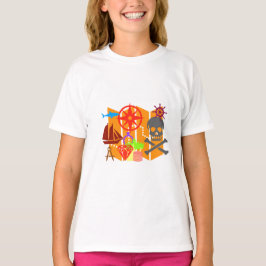 T-shirt Collage de chasse au trésor