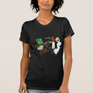 T-shirt Collage de couleur primaire d'amour de LBI