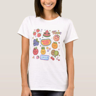 T-shirt Collage de fruits mignons