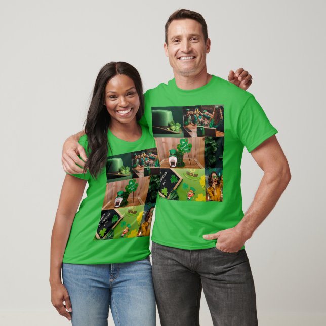 T-shirt Collage de la Saint Patrick (Unisexe)