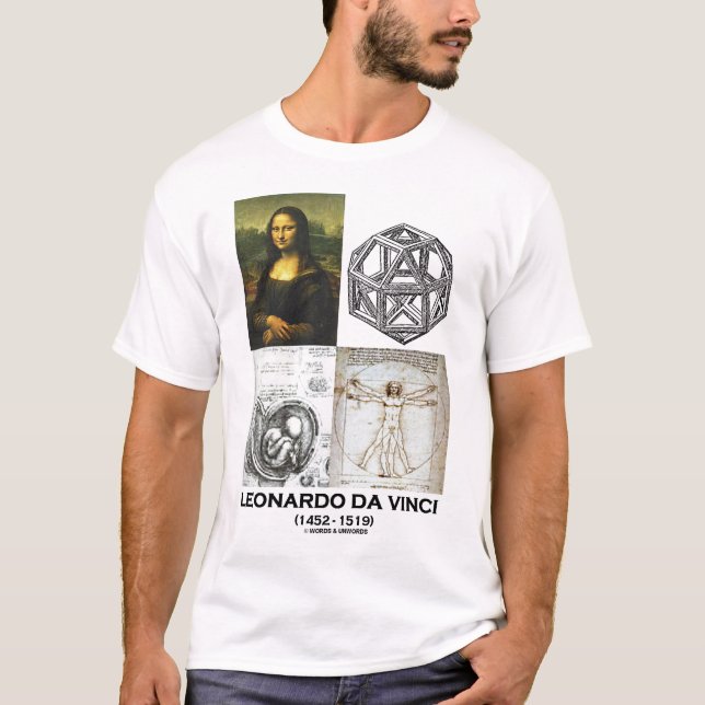 T-shirt Collage de Leonardo da Vinci (collection de (Devant)