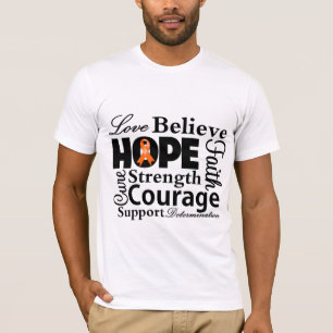 T-shirt Collage de leucémie d'espoir