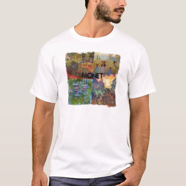T-shirt Collage de Monet (Devant)
