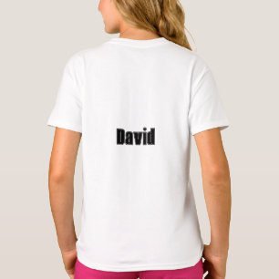T-shirt Collage de nom personnalisé Police de sport person