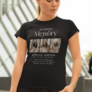 T-shirt Collage de photos commémoratives 'En mémoire d'amo