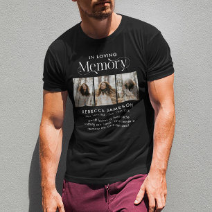 T-shirt Collage de photos commémoratives 'En mémoire d'amo
