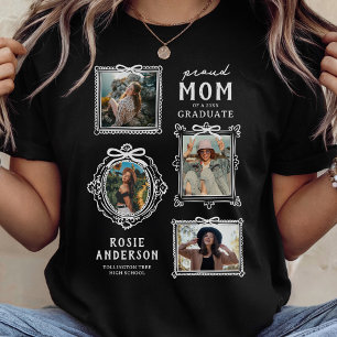 T-shirt Collage de photos de la maman fière diplômé