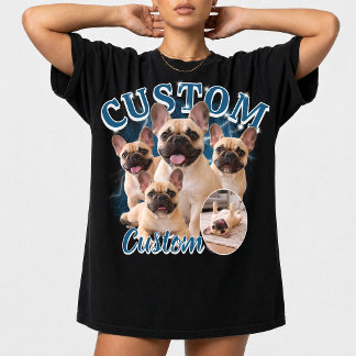 T-shirt Collage de photos personnalisé de chien, Animal vi