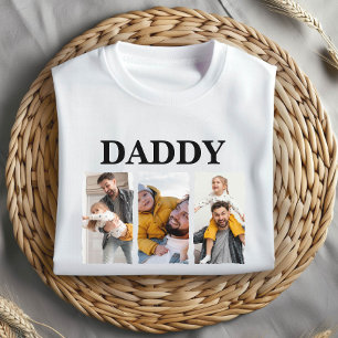 T-shirt Collage de photos personnalisé Papa – Cadeau perso