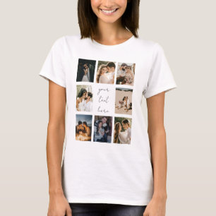 T-shirt Collage de photos personnalisé Photo de famille
