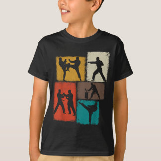 T-shirt Collage de pratiquant de Taekwondo Hommes Enfants