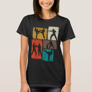 T-shirt Collage de pratiquant de Taekwondo Hommes Enfants