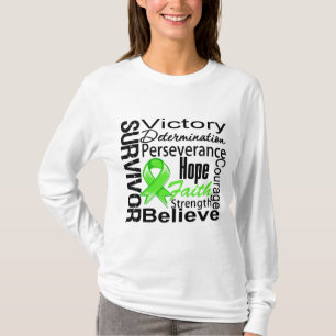 T-shirt Collage de survivant de lymphome de Non-Hodgkins