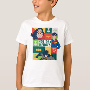 T-shirt Collage de vacances de la Ligue de la Justice